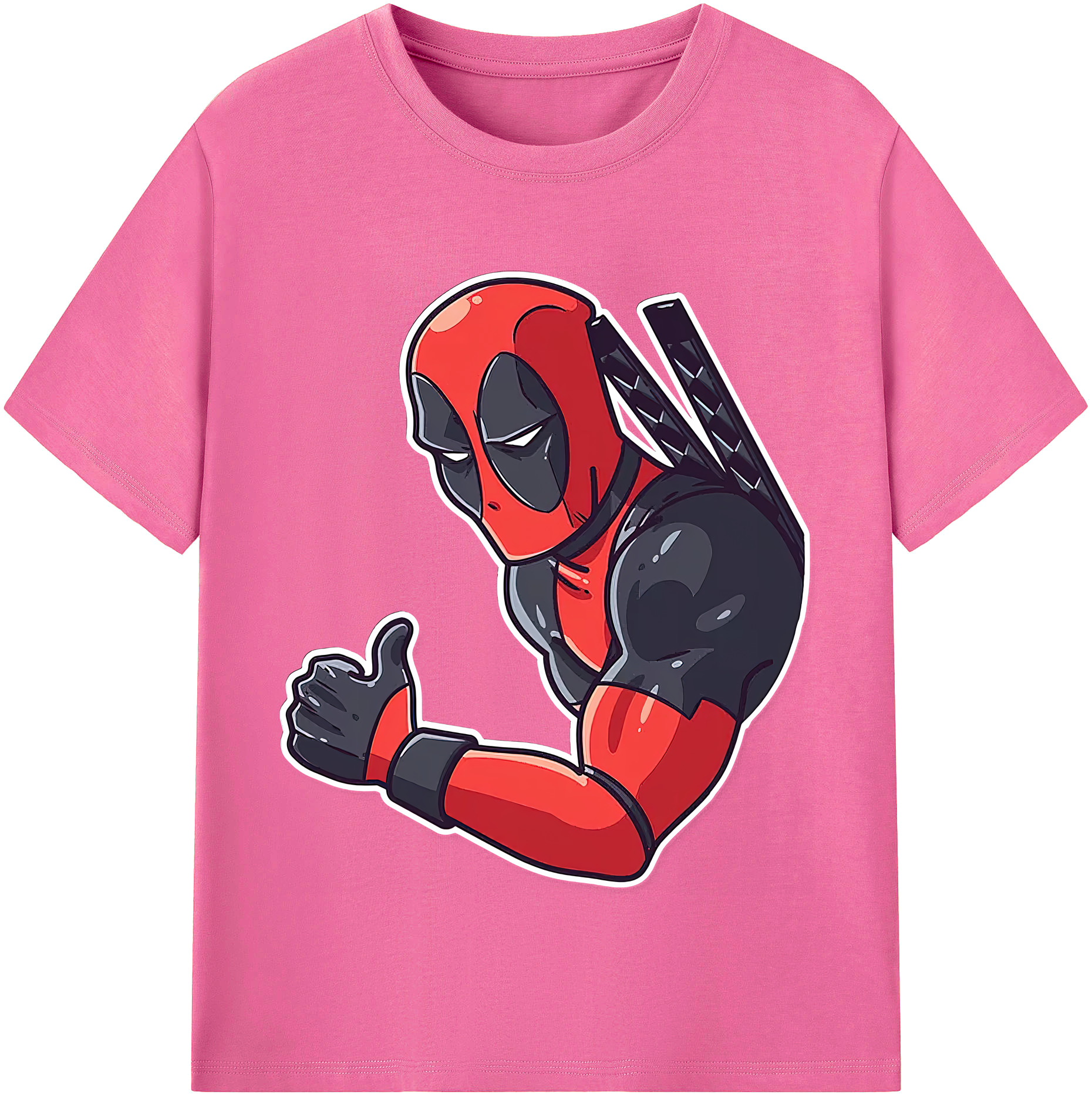 （画像用） Deadpool デッドプール レディースカジュアルプリントTシャツ（綿100％）